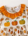 New Boutique Smocked Pumpkin Tunic   Leggings Girls Outfit Set