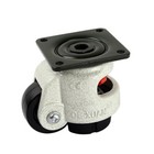 4 Pack Retractable Leveling Machine Casters W  Nylon Wheel   Rubber Foot 2200lbs