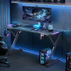 40 47 55 63 Inch Gaming Desk With Led Rgb Ergonomic Computer Table Gamer Desk
