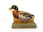 Antique Schoolhouse Cardboard Farm Animals Ducks   Bantams 3 W Wood Stands