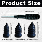 100 Pcs Tire Repair Screws With Screwdriver 3 Sizes Rubber Plug Kit For Puncture