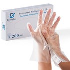 1000pcs Plastic Food Safe Gloves  Disposable Gloves For Restaurant Cooking  F   