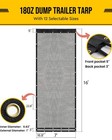 Dump Truck Mesh Tarp 7 x16  Vinyl Coated Dump Trailer Tarp 18oz Dump Truck Ta   