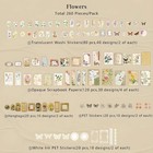 260 Pieces Vintage Scrapbook Supplies Pack Vintage Ephemera Bundle Junk Journal