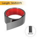 Stainless Steel Molding Trim Self Adhesive  Brushed Black  2 Inchx9 8 Feet
