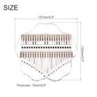  21 Keys Thumb Piano transparent Cherry Blossom Portable Finger Piano With 