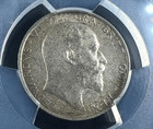 1905 England  Uk  Great Britain  Shilling  Edward Vii  Key Date  Pcgs Au 53