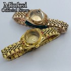 Miuksi 26mm Silver Gold Watch Case Sapphire Glass Fit Nh05 Nh06 Movement