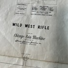 Original Wild West Rifle Chicago Coin Schematics Arcade Game Owners Manual