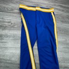 Vintage Wilson Baseball Pants Mens Xxl Royal Blue Striped Snap Retro Usa Made