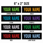 Best Selling 6x2 Size Custom Name Tag Embroidered  iron On   Usa Fast Shipping