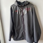 Nike Virginia Tech Hokies Full Zip Dri-fit Gray Jacket Men   s Large Hoodie
