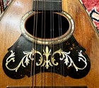 Vintage Fancy Bowl Back Mandolin With Pearl Inlay  Plays And Sounds Good