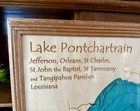 Topographic 3-dimensional Layered Wooden Map Of Lake Pontchartrain