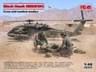 Icm 48365 - Black Hawk Medevac With Crew And Medics- 1 48 Helicopter Model Kit