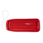 Lucky Bums Kids 48 Inch Plastic Snow Toboggan Sled With Pull Rope  Red  3 Pack 