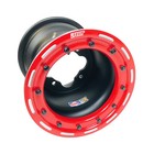 Dwt G3 Rear Red Beadlock Wheels Rims 9  9x8 3 5 4 110 Honda Trx 450r 450er