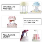 12pcs Roman Column Cake Stands Cake Tier Stacking Kits Cake Support Cake Pillars