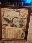 Framed World War One Roster Of The 166th Infantry 42nd Division Great Condition