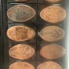 Vintage Pressed Penny Collection Book Disney Universal Souvenir Elongated Coins