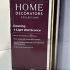 Home Decorators Downing 1-light Polished Nickel   Corona Bronze Wall Sconce