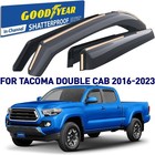 Shatterproof In-channel Window Deflectors For Trucks Toyota Tacoma 2016-2023 Dou