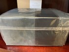 Nib Pottery Barn Parker Cuff Link Jewelry Box Case Grey Suede   Leather 7 5  Sq