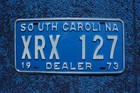 1973 South Carolina Dealer License Plate