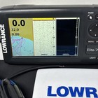Lowrance Elite-7 Hdi Gps Fish Finder W Sun Cover  Transducer  Power Cord Tested 