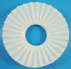 Antique Victorian Era Milk Glass Petticoat Lamp Diffuser Shade Excellent 