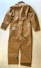 Carhartt X01 Brn Red Quilted Lined Brown Canvas Duck Coveralls 46 Regular Nwt