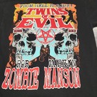 Marilyn Manson Rob Zombie Twins Of Evil Concert Tour 2012 T Shirt Large 