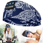  Sleep Headphones Bluetooth Headband Sleeping Wireless Headband Boho_navyblue