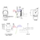 1k 100k Ohm Dial Taper Volume Wheel Single double Potentiometer Volume Switch