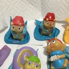 Vintage Hasbro Glow Worm Glo Friends Lot Of 6 Bug Finger Puppets Playskool