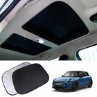 2pcs Foldable Sunroof Shade Sunshade Heat Isolate Fit For Mini Cooper  Black