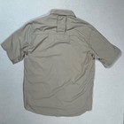 Rei Sahara Hiking Shirt Men Small Tan Short Sleeve Ventilated Button Up Gorpcore