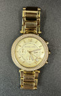 Michael Kors Parker Watch Mk5354 Women s Gold Stainless Steel For 6 25    Wrist