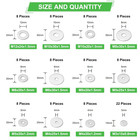 110 Pcs 304 Stainless Steel Metal Flat Washers For Screws And Bolts  Fender Wash