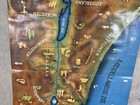 Original Vintage Illustrated Map Poster Palestine In The Time Of Christ 46x67