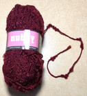 Yarn Unger  nubby   Skein  Wine maroon   Worsted Weight  8wpi  Acrylic