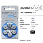 Power One Size 675p Implant Plus Cochlear Hearing Aid Batteries  30 Cells 