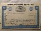 Penn Central Company Stock Certificate Less Than 100 Shares 