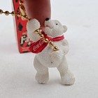 Coca-cola Polar Bear Fan Pull Chain Ornament Soda Pop Collectible W  Box