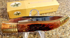 Rough Rider Rr204  Brown Jigged Bone Texas Toothpick Lockback  4-1 8   New  2000