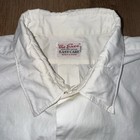 Vintage 50s 60s Dress Shirt The Exec Wash And Wear Cotton Mcm Madmen Mens Large