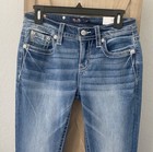 Miss Me Slim Boot Jeans Womens 27 X 34 Embellished Denim