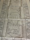 Vermont Folk Rugs-  to Heavy  Burlap Rug Pattern Bird  Cat  Animals New