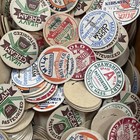 100 Antique Milk Bottle Top Labels