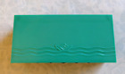 Antique Vintage Art Deco Green   Black Plastic Vanity Trinket Jewelry Box